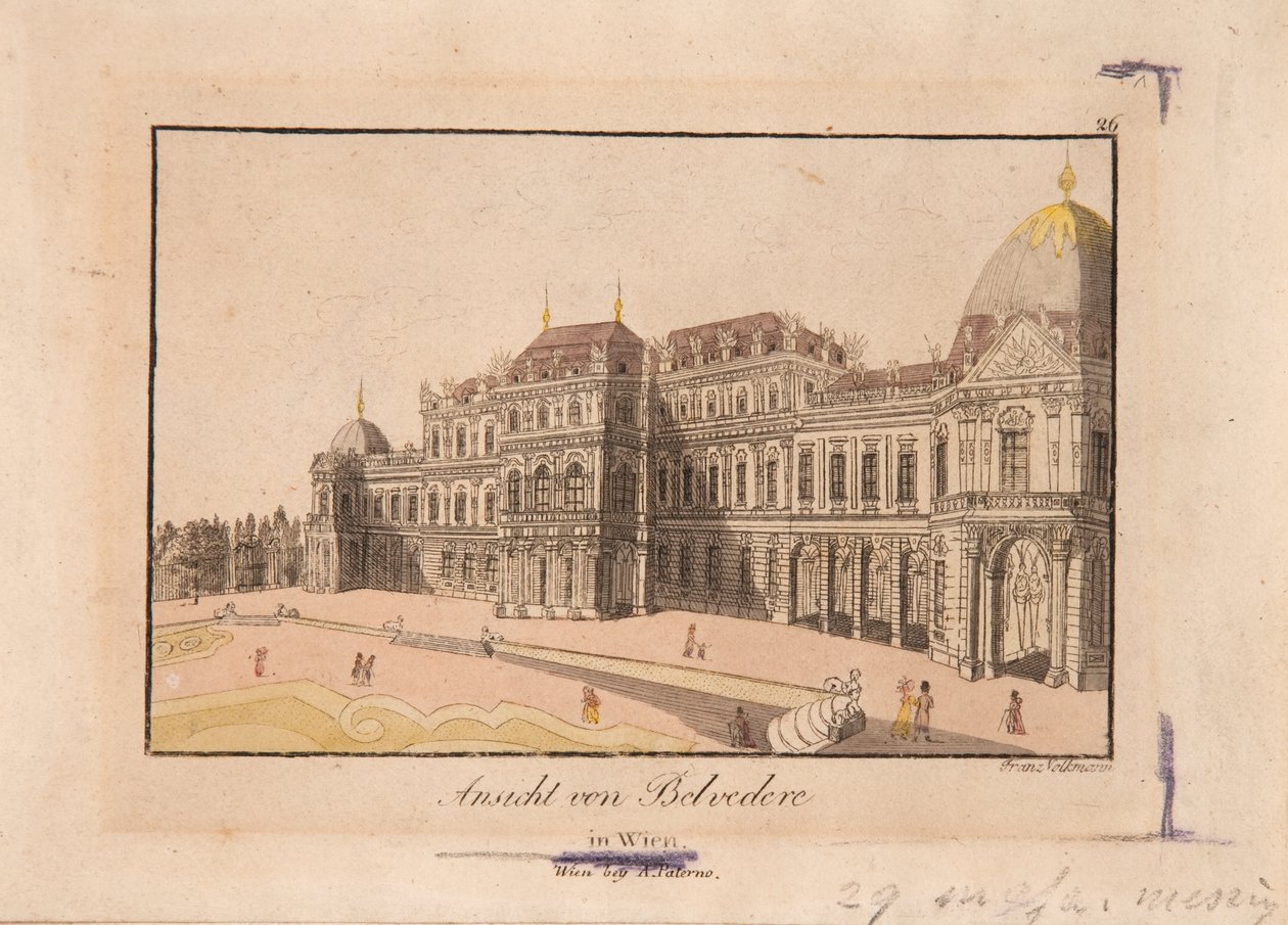 Utsikt over Belvedere av Franz Volkmann