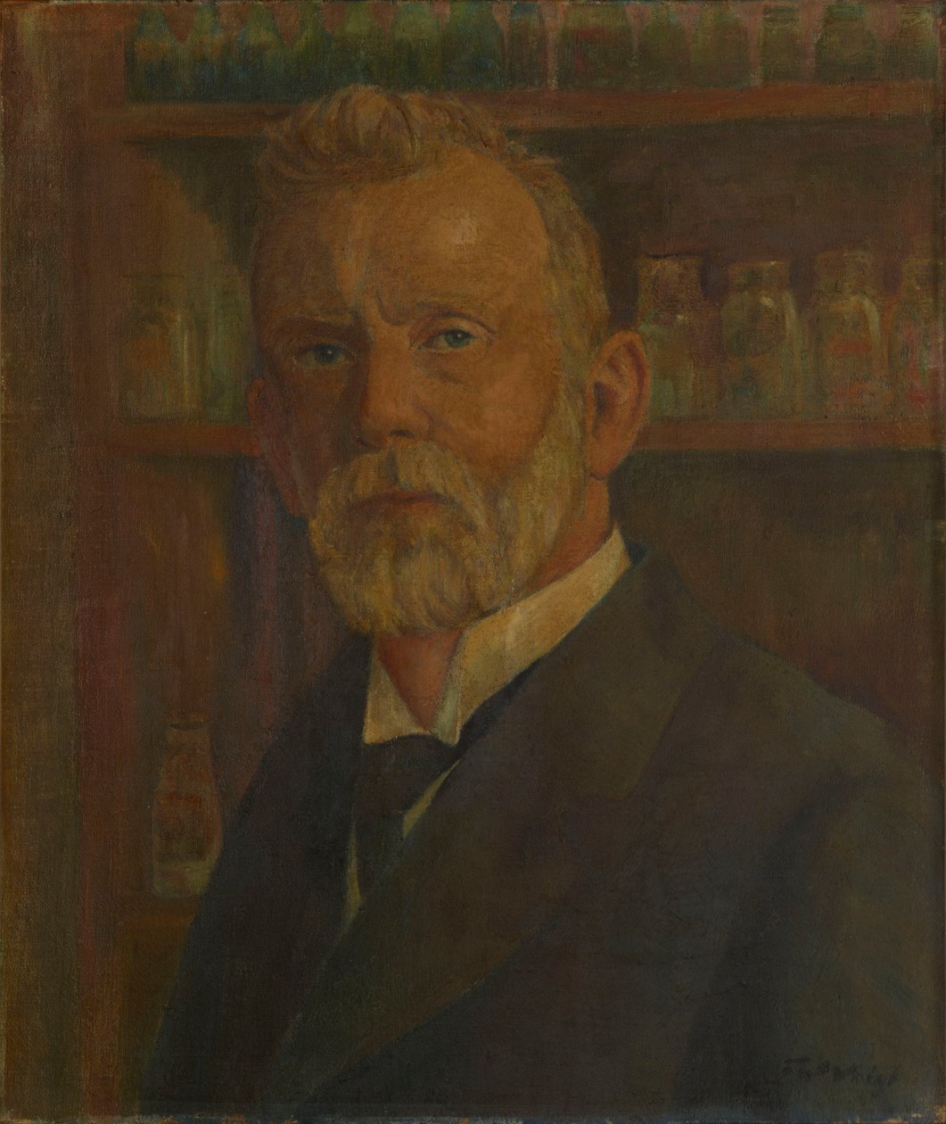 Portrett av Paul Ehrlich 1854-1915, ca. 1920. av Franz Wilhelm Voigt