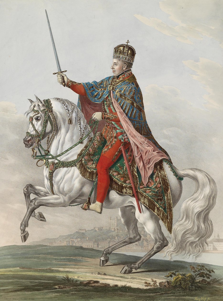 Keiser Ferdinand I av Østerrike som konge av Ungarn, 1830 av Franz Wolf