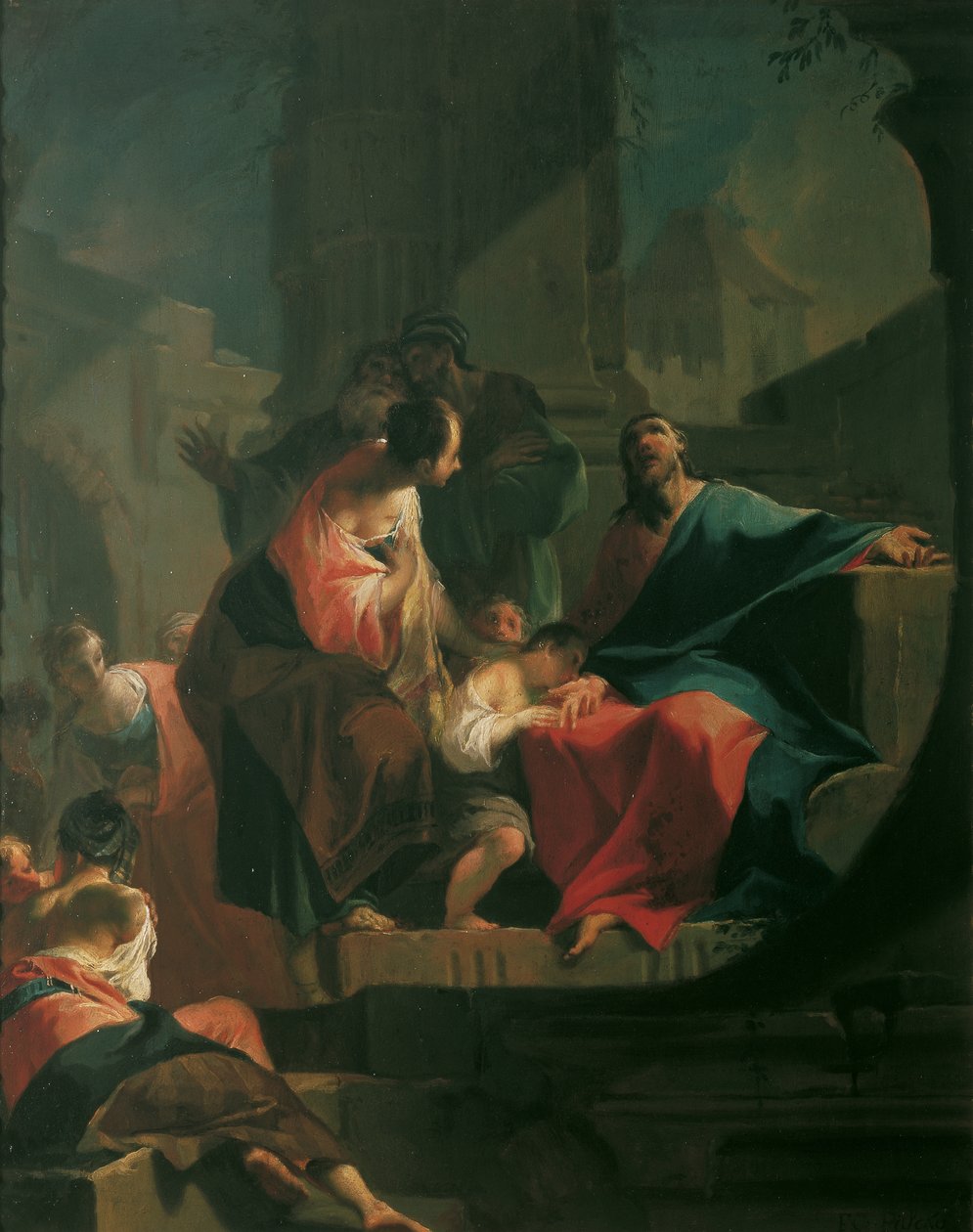 Kristus velsigner barna av Franz Xaver Karl Palko