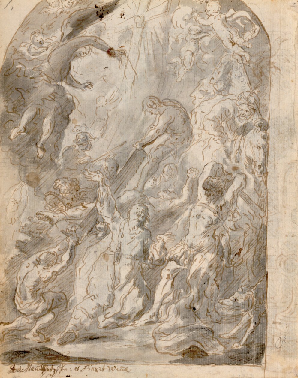 Martyrium av Saint Jude Thaddeus av Franz Xaver Wagenschon