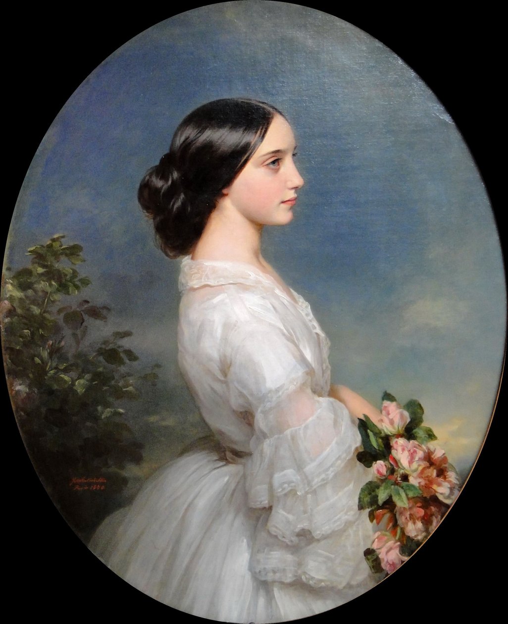 Carmen Aguado, hertuginne av Montmorency, 1860. av Franz Xaver Winterhalter