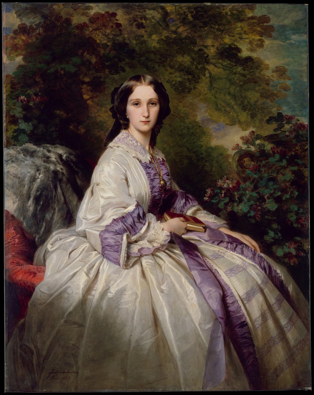 Grevinnnen Alexander Nikolaevitch Lamsdorff (Maria Ivanovna Beck, 1835-1866) av Franz Xaver Winterhalter