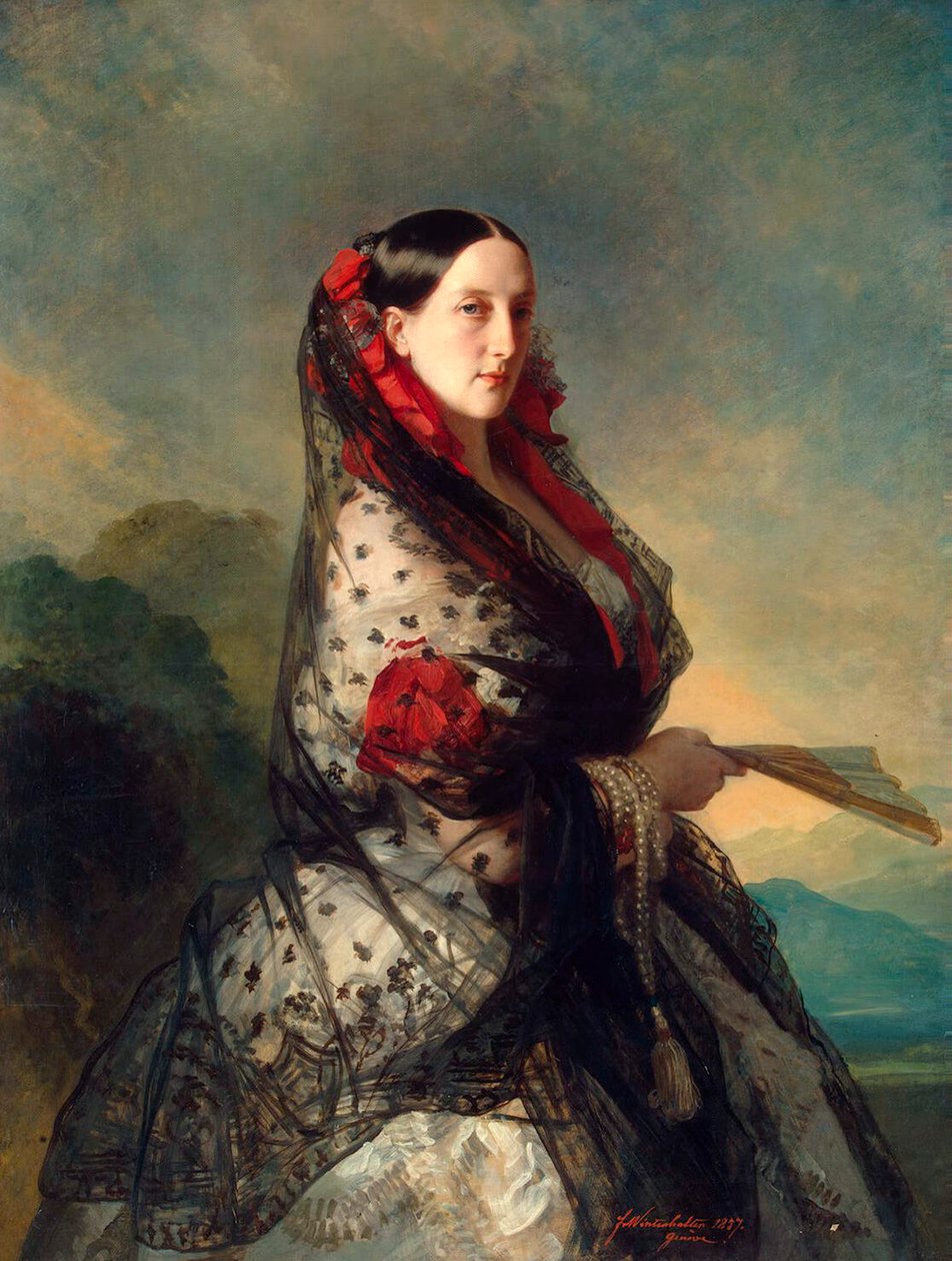 Storhertuginne Maria Nikolaevna av Russland, 1857 av Franz Xaver Winterhalter