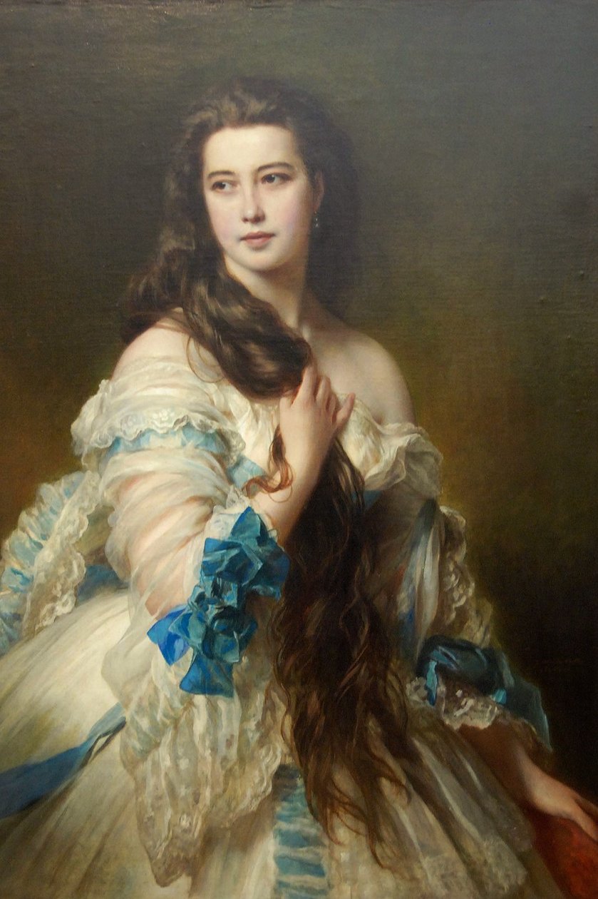Nadezhda Nikolayevna Rimskaya-Korsakova født Purgold, ca. 1870 av Franz Xaver Winterhalter