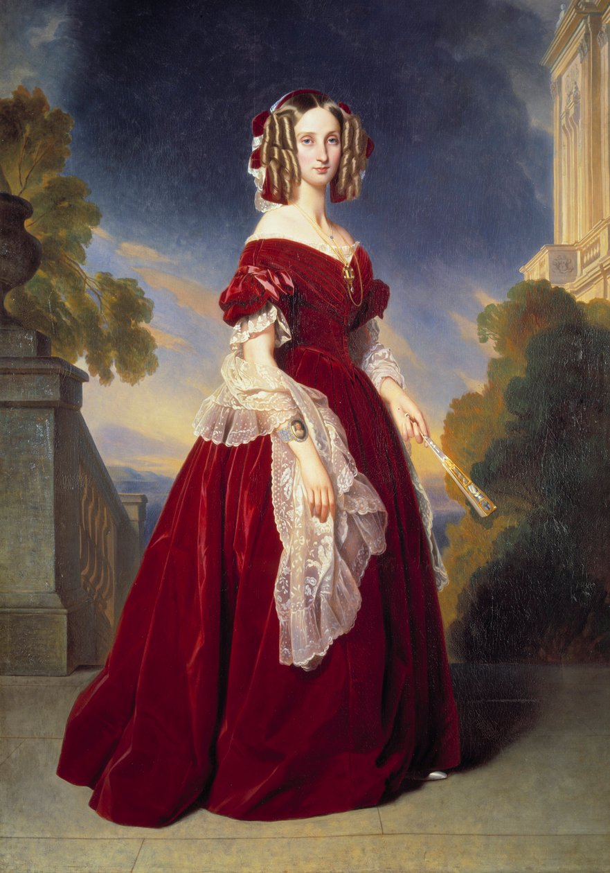 Portrait en pied av Louise Marie Therese Charlotte Isabelle d