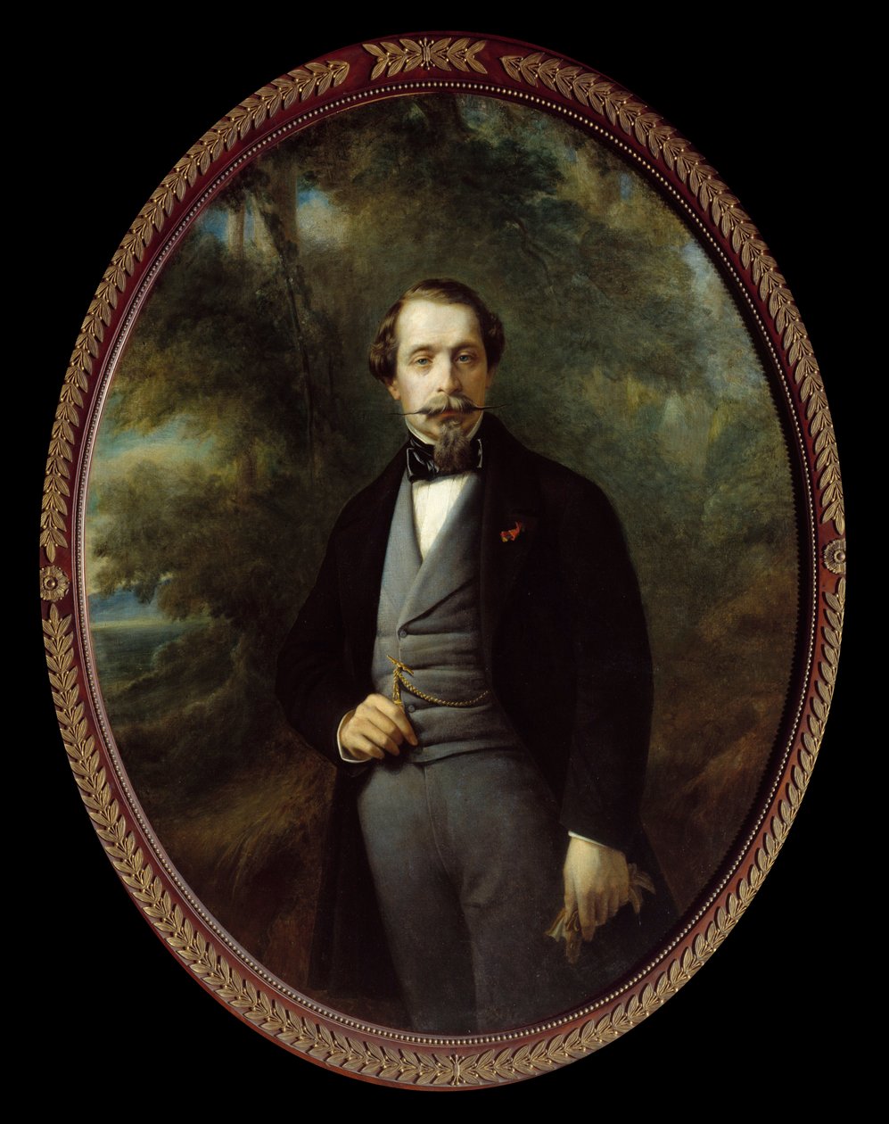 Portrett til fots av Napoleon III (1808 - 1873). Maleri av Francois Xavier (Franz Xaver) Winterhalter (1806-1873), olje på lerret 110x140 cm, Ec. Alle. av Franz Xaver Winterhalter