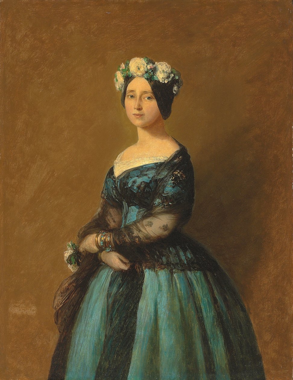 Portrett av Augusta, prinsesse av Preussen, 1846 av Franz Xaver Winterhalter