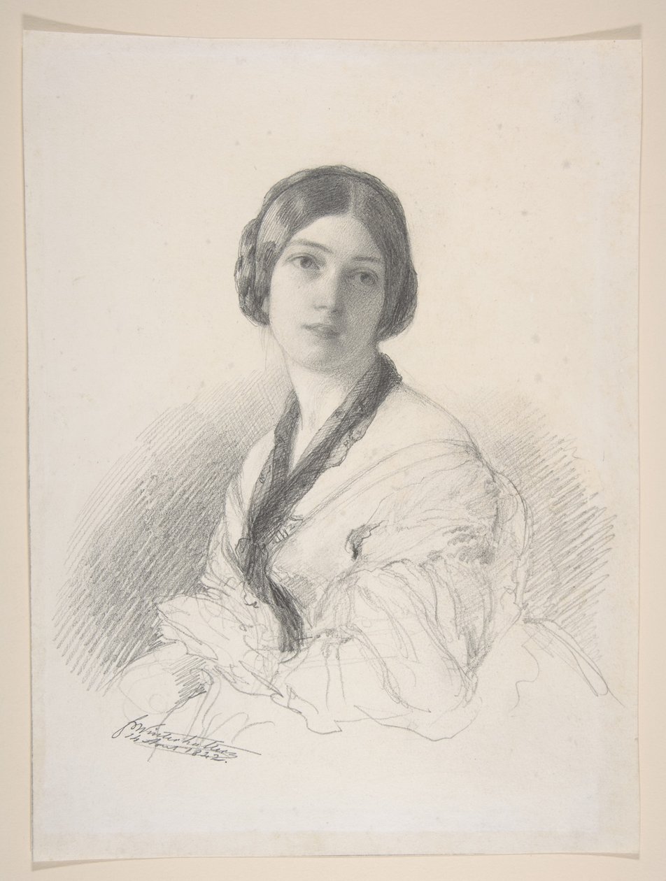 Portrett av baronesse Gudin, født Margareth Louis Hay av Franz Xaver Winterhalter
