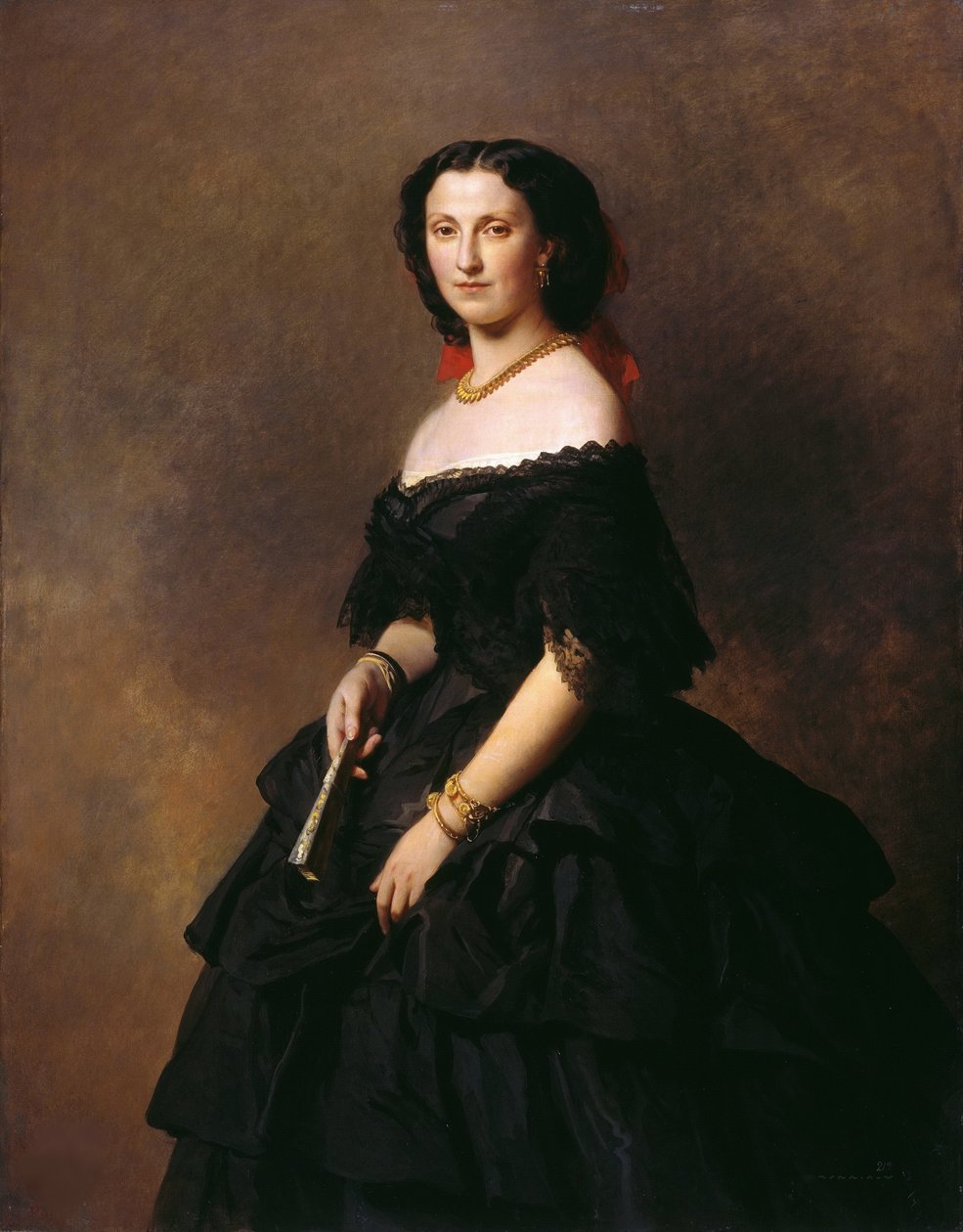 Portrett av hertuginne Elizaveta Alexandrovna Baryatinskaya, født prinsesse Chernysheva 1826-1902. av Franz Xaver Winterhalter