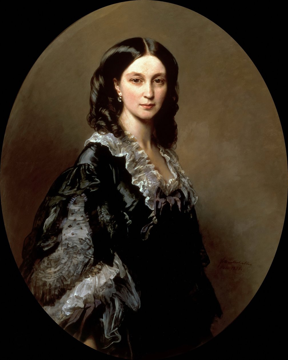 Portrett av hertuginne Elizaveta Alexandrovna Baryatinskaya, født prinsesse Chernysheva 1826-1902, 1858 av Franz Xaver Winterhalter
