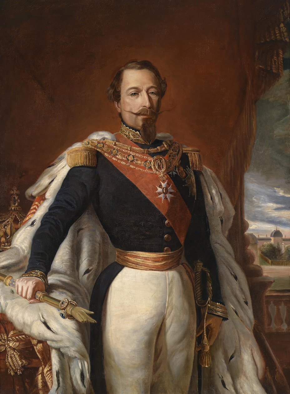 Portrett av keiser Napoleon III av Frankrike 1808-1873. av Franz Xaver Winterhalter