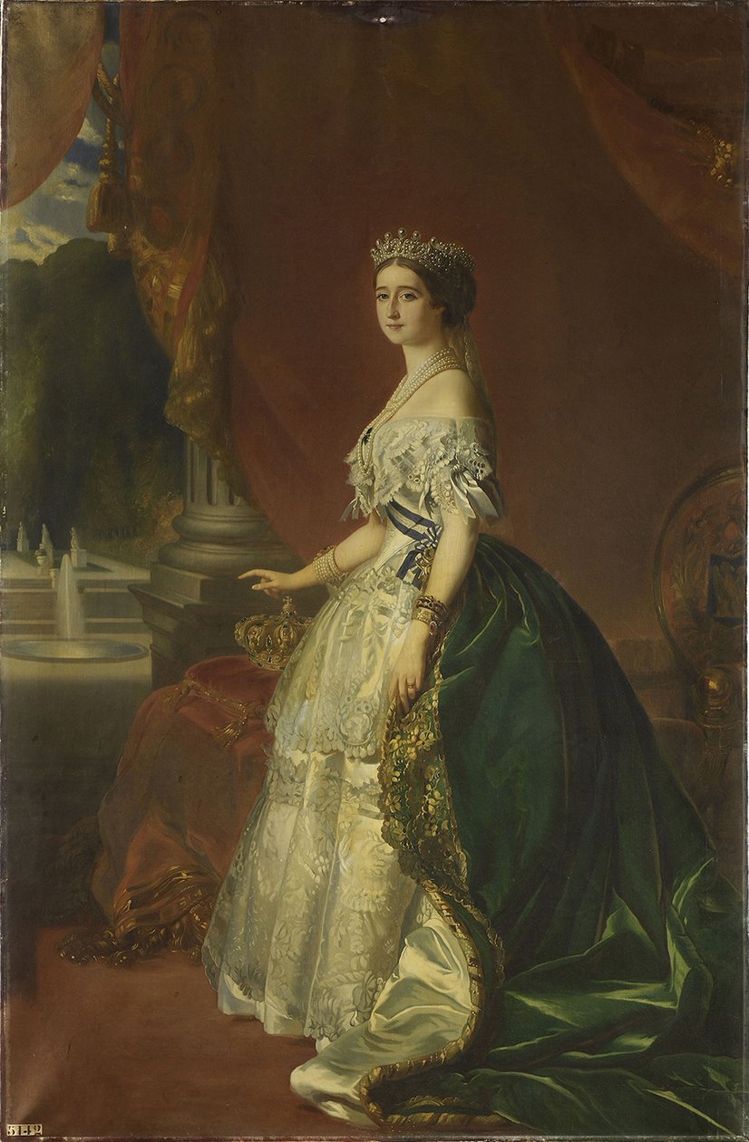 Portrett av Eugénie de Montijo 1826-1920, keiserinne av franskmennene, 1853 av Franz Xaver Winterhalter