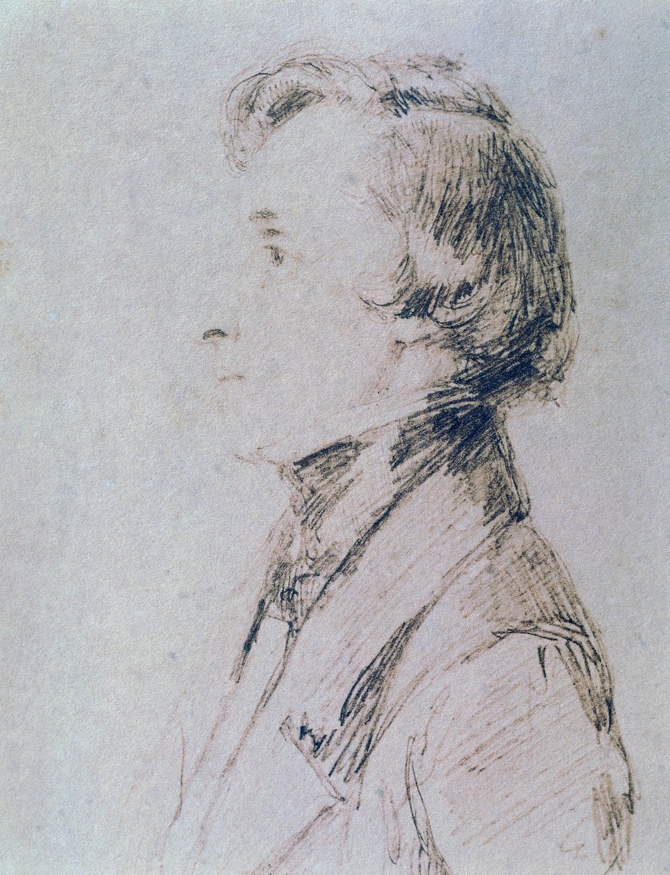 Portrett av Frederic Chopin (Zelazowa Wola av Franz Xaver Winterhalter