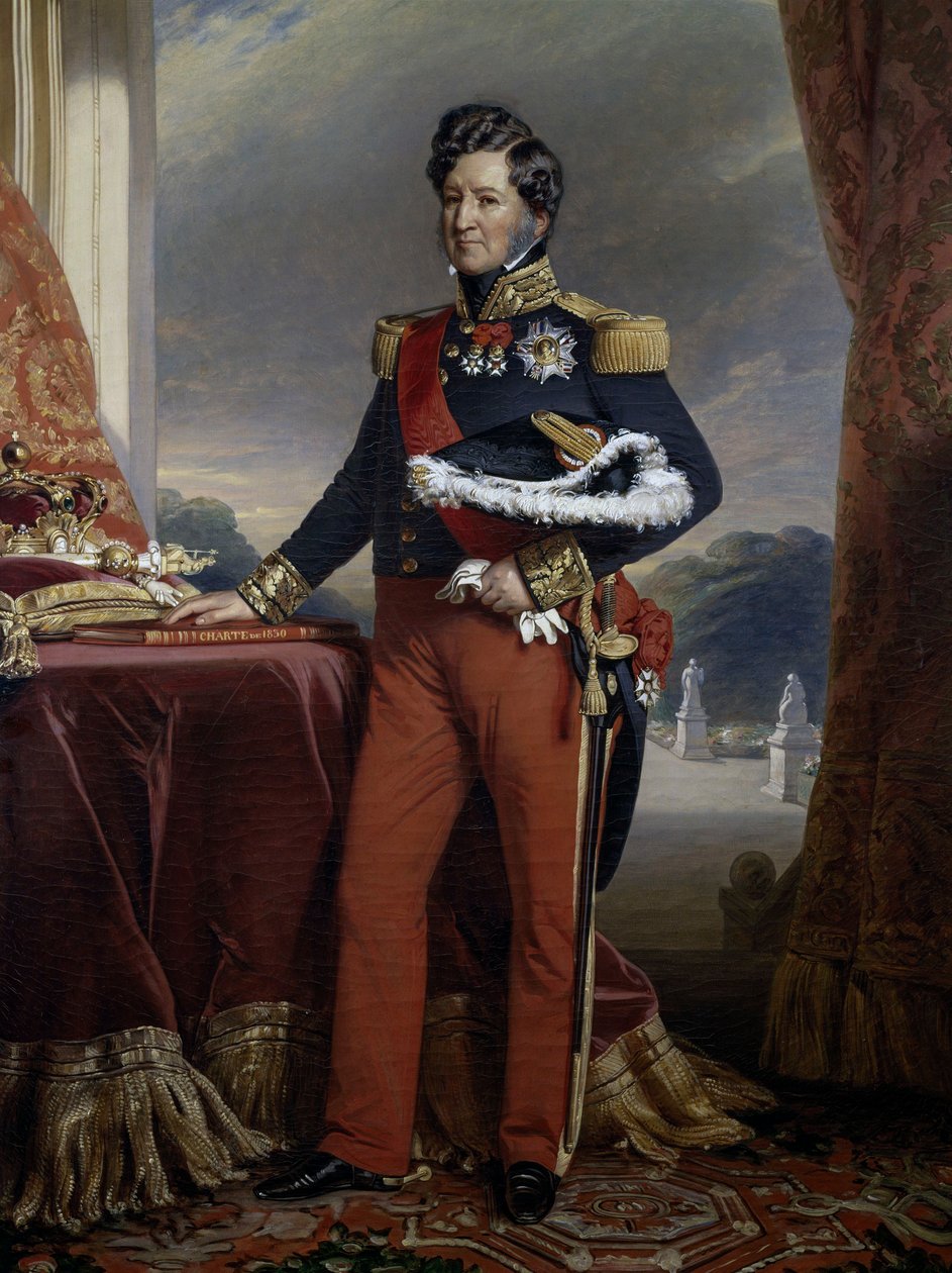 Portrett av Louis Philippe av Bourbon-Orleans (1773-1850) av Franz Xaver Winterhalter