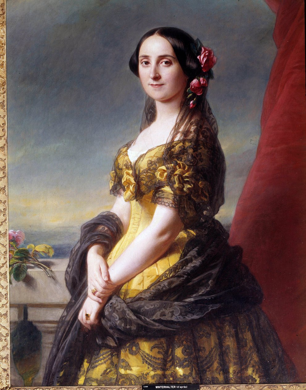 Portrett av Madame Manuel, grevinne av Gramedo Maleri av Franz Xaver Winterhalter (1806-1873) av Franz Xaver Winterhalter