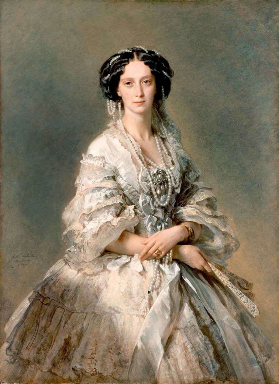 Portrett av Maria Alexandrovna, 1857 av Franz Xaver Winterhalter