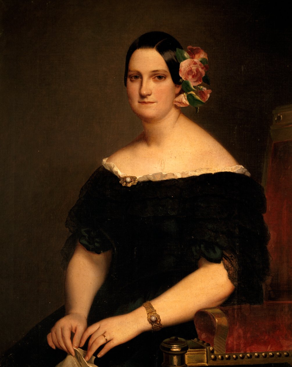 Portrett av Maria Christina av To Sicilier (Palermo av Franz Xaver Winterhalter