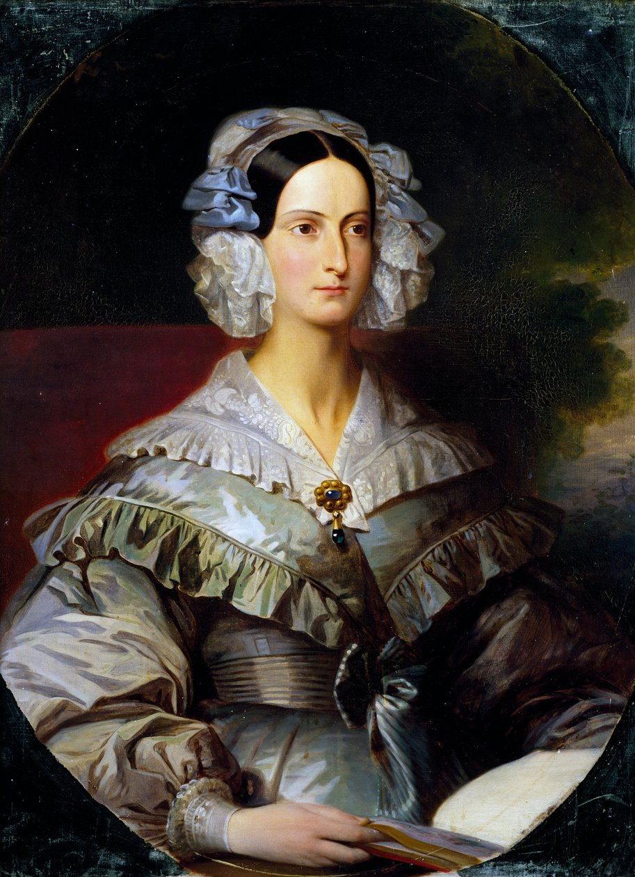 Portrett av prinsesse Marie av Orleans, av Franz Xavier Winterhalter av Franz Xaver Winterhalter