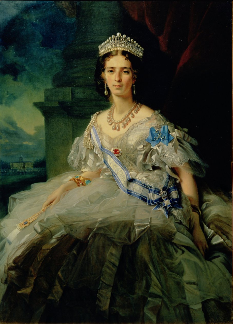 Portrett av prinsesse Tatiana Alexanrovna Yusupova av Franz Xaver Winterhalter