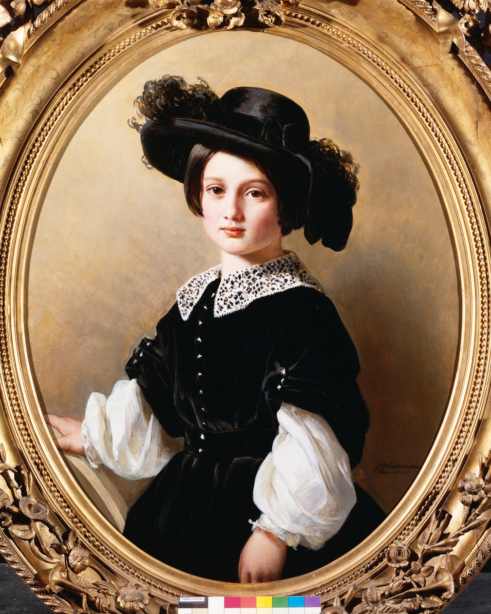 Portrett av en ung jente, 1850 av Franz Xaver Winterhalter