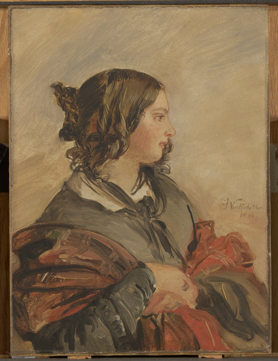 Portrett av den unge dronning Victoria av Franz Xaver Winterhalter