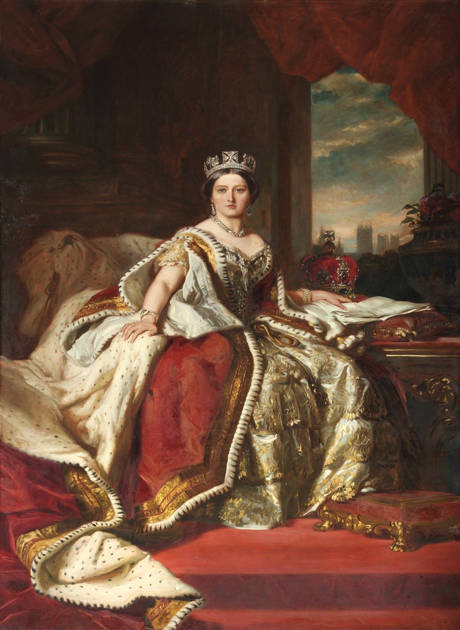Dronning Victoria, kopiert av John Hanson Walker RA, 1879 av Franz Xaver Winterhalter
