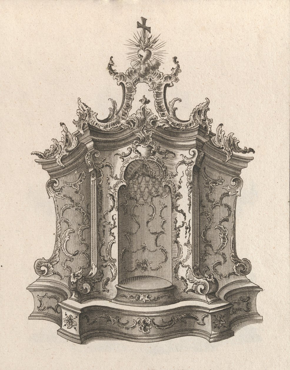 Design for et tabernakel, plate 1 fra serien 