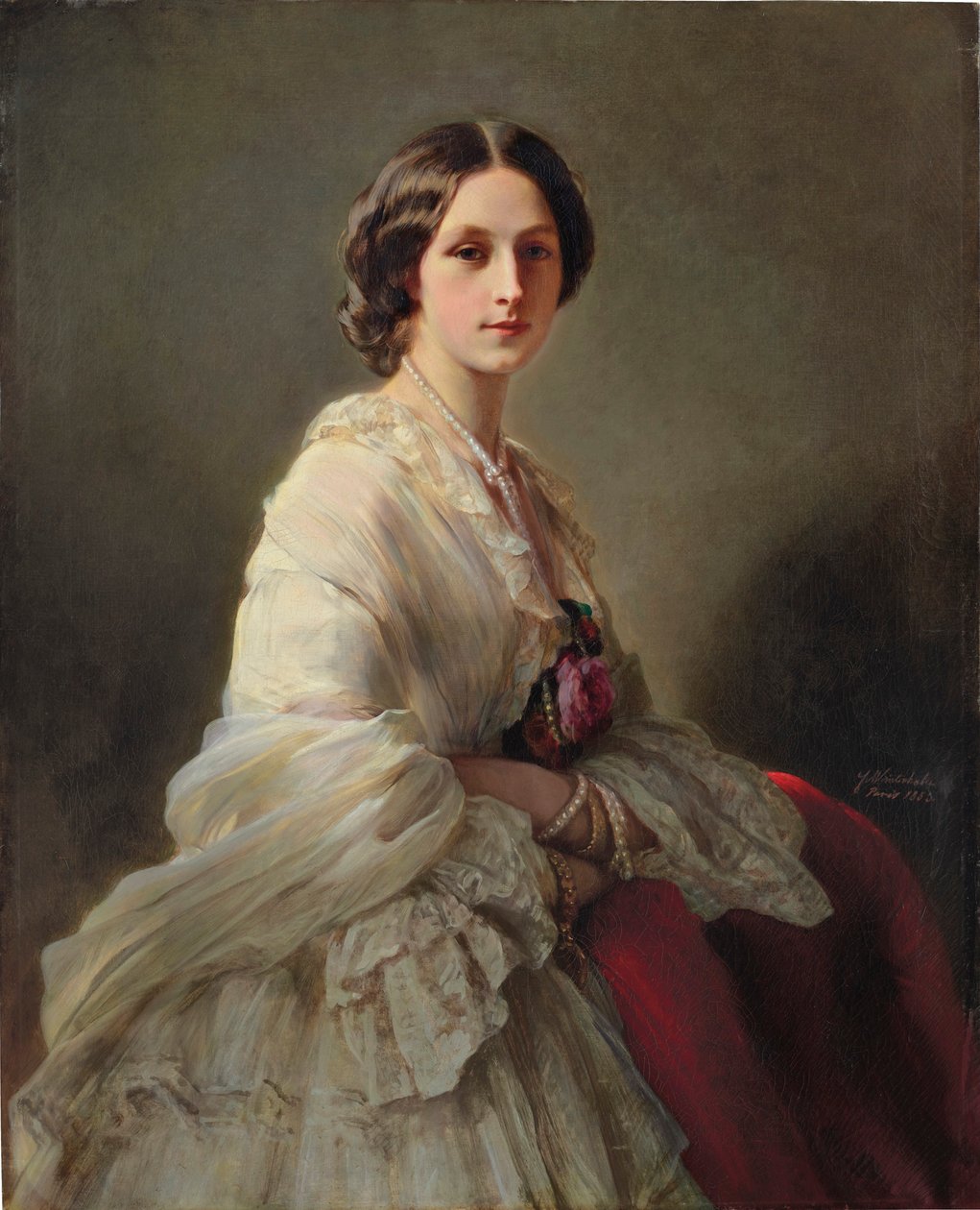 Portrett av grevinne Elena Ivanovna Orlova-Denisova, født Tchertkova 1830-1891, 1853. av Franz Xaver Winterhalter