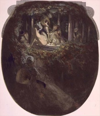 Serenade av Franz von Bayros (1866 1924)