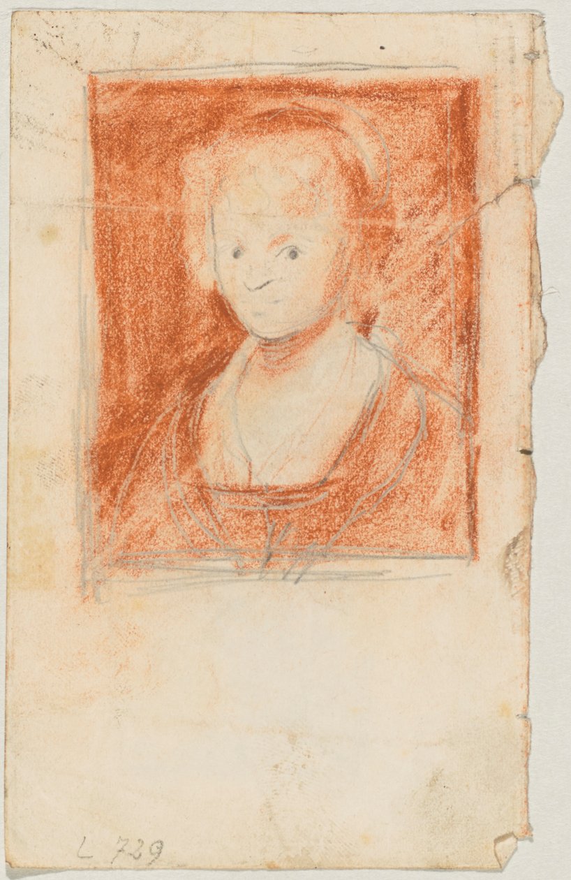 Brustbild eines jungen Mädchens; vermutlich nach Rubens av Franz von Lenbach