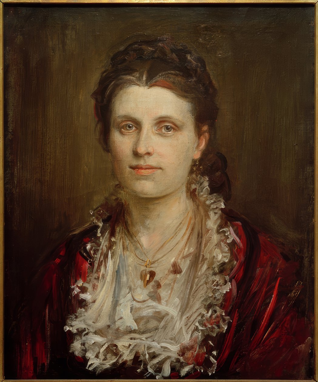 Portrett av en dame av Franz von Lenbach