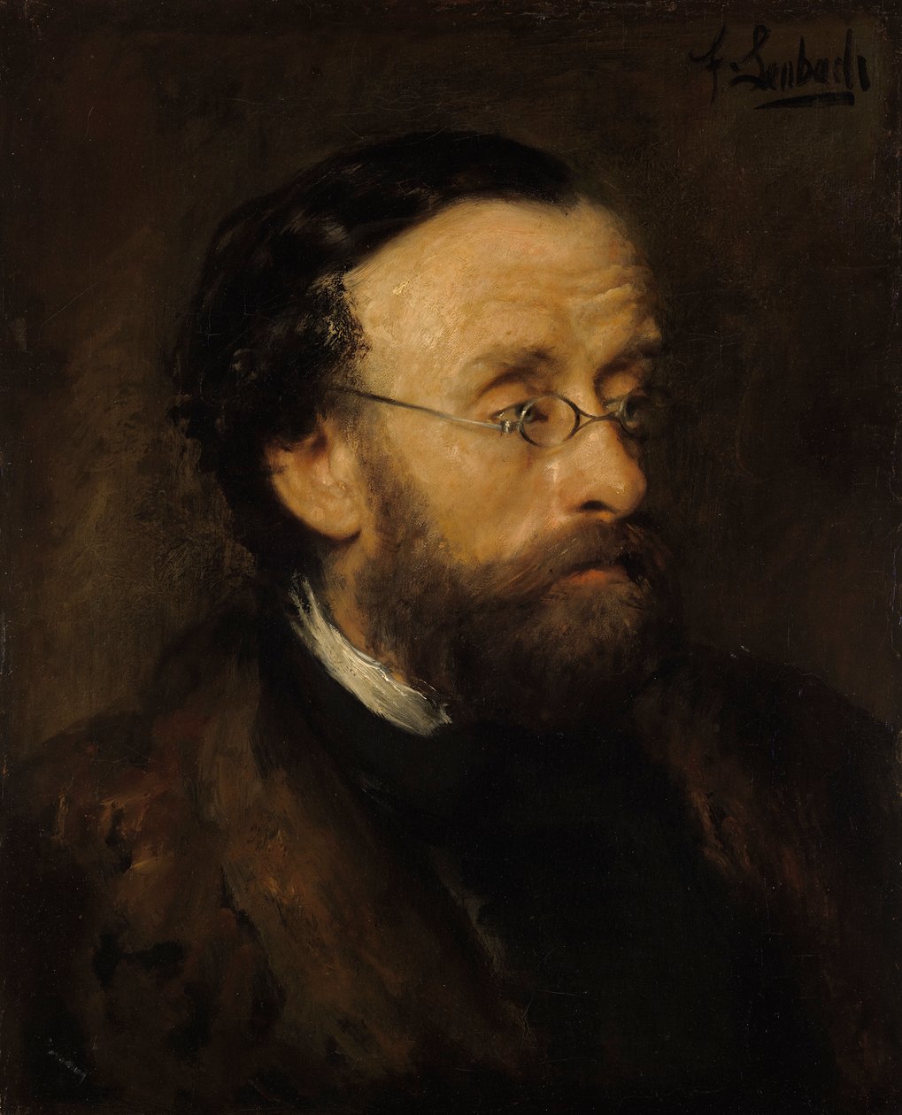 Landskapsmaleren Eduard Schleich av Franz von Lenbach