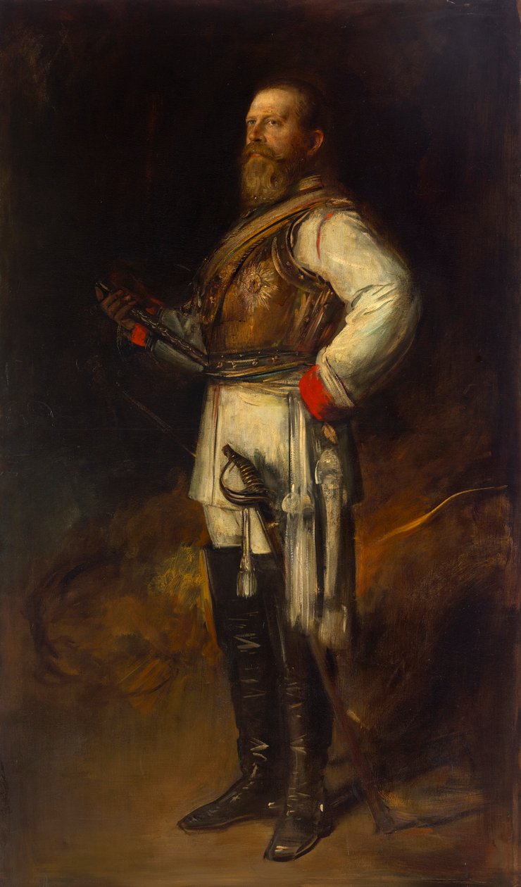 Friedrich Wilhelm, kronprins av Preussen, som Fredrik III, tysk keiser av Franz von Lenbach