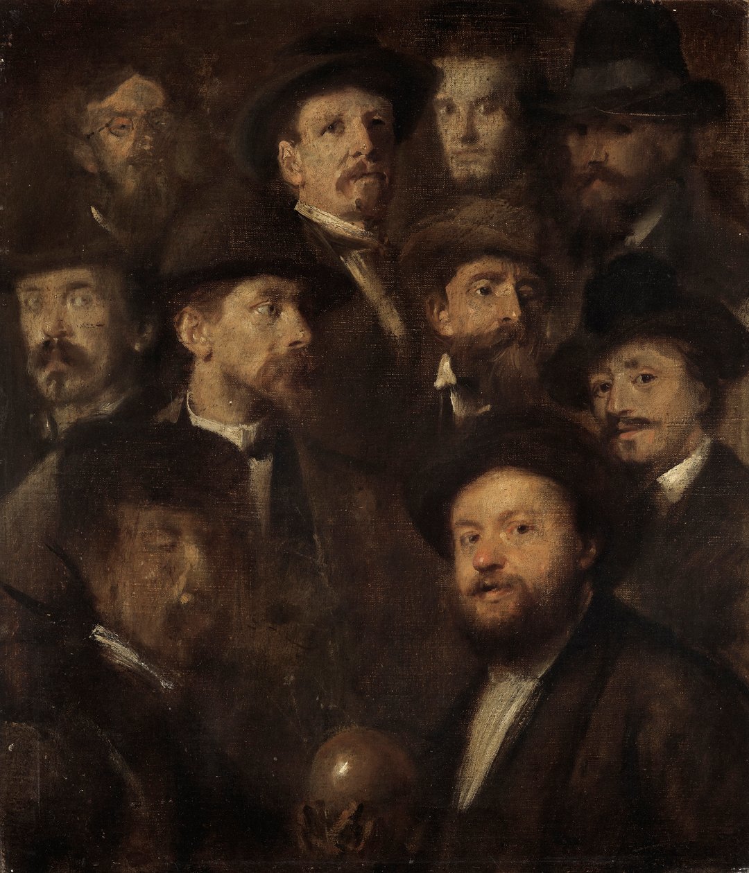 Kjegleselskap - Ti kunstnerportretter av Franz von Lenbach