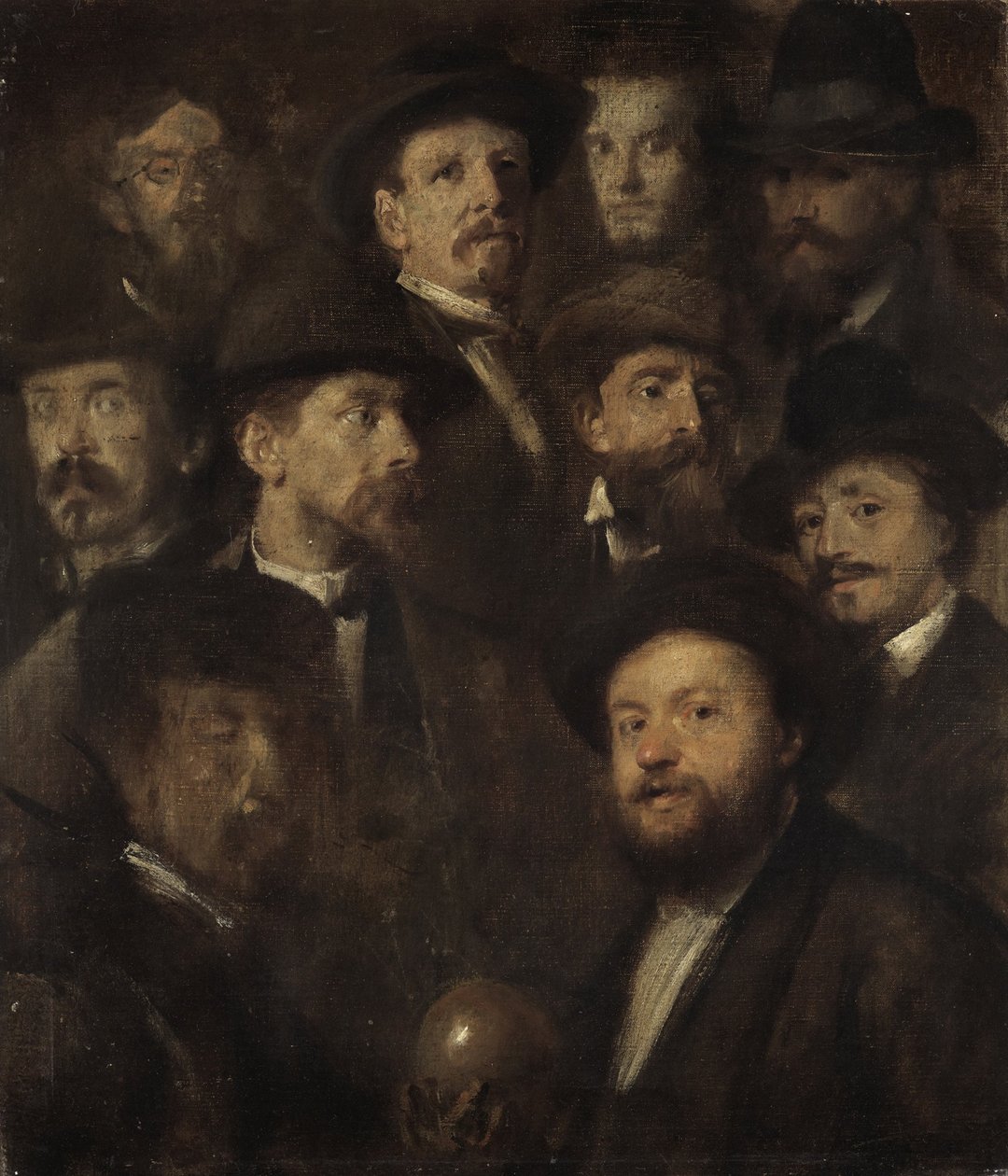 Bowling Society – Ti kunstnerportretter av Franz von Lenbach