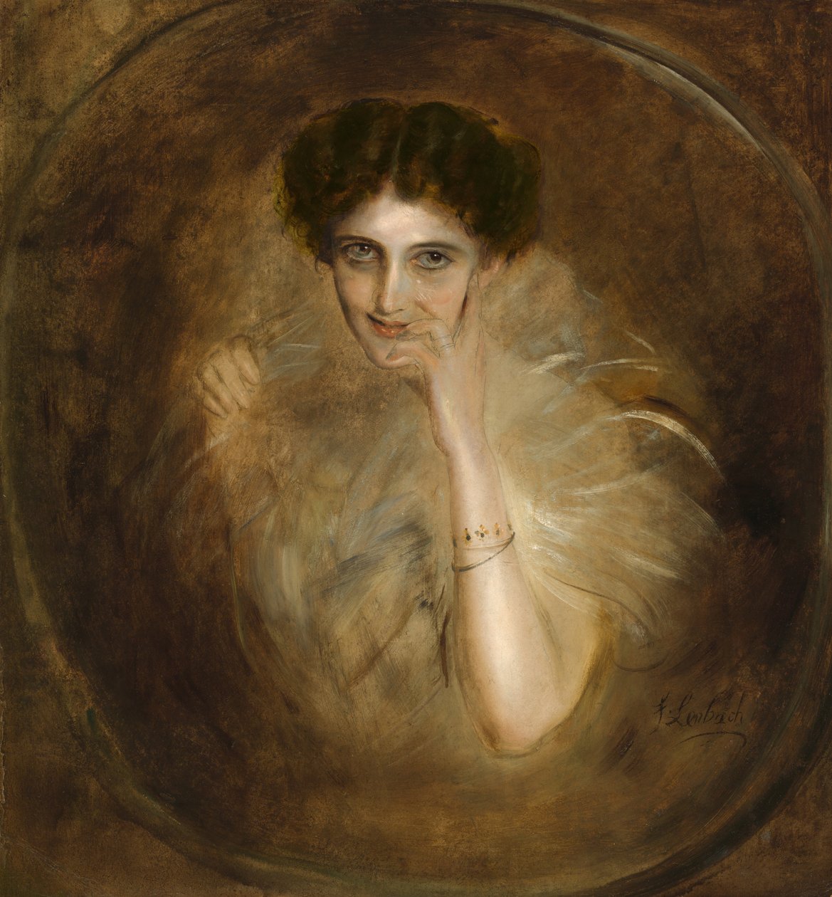 Lady Mary Victoria Leiter Curzon av Franz von Lenbach
