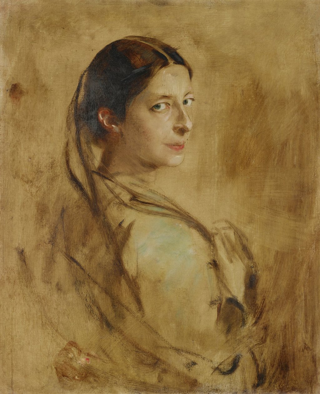 Leopoldine (?) Baronesse av Plessen-Cronstern av Franz von Lenbach