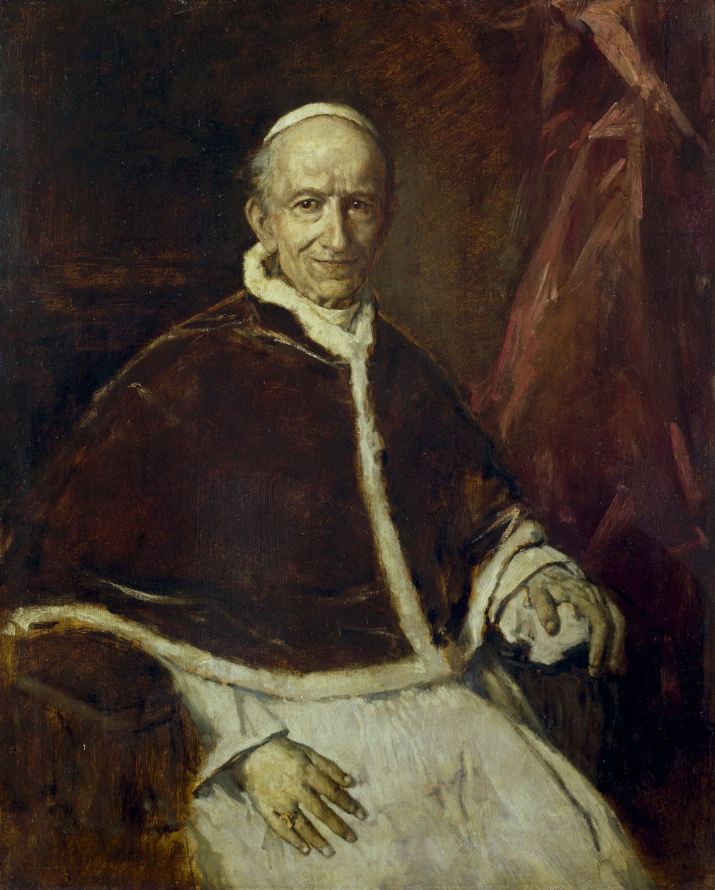 Pave Leo XIII. av Franz von Lenbach