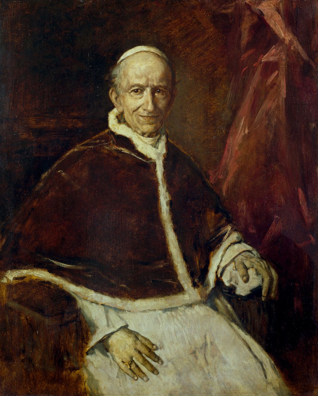Pave Leo XIII. av Franz von Lenbach