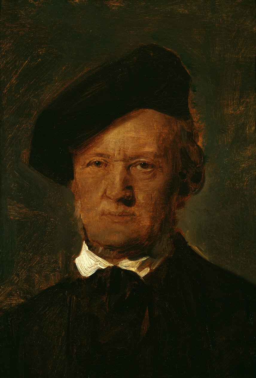 Richard Wagner med beret av Franz von Lenbach