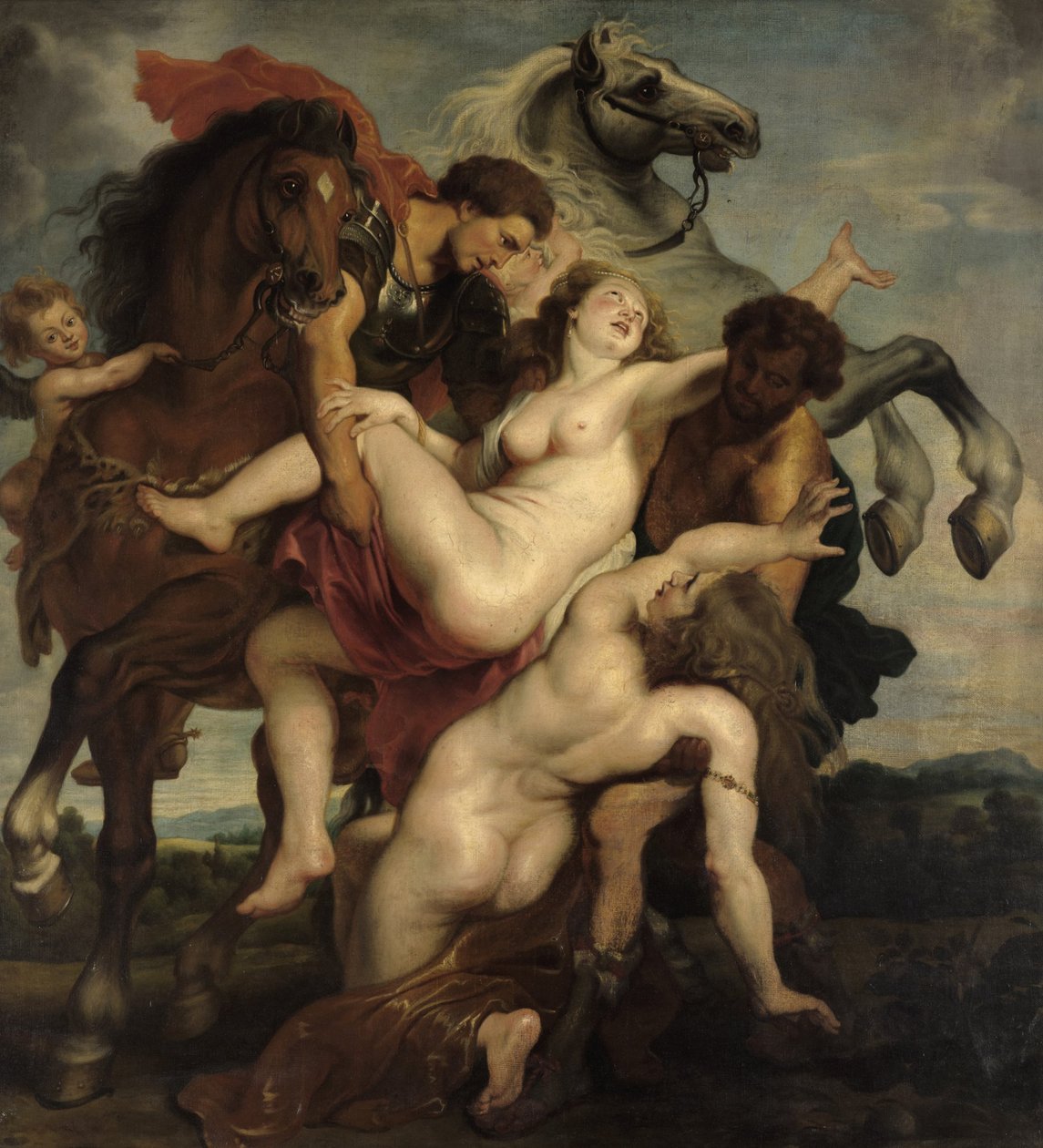 Leucippus døtre, kopi etter Rubens