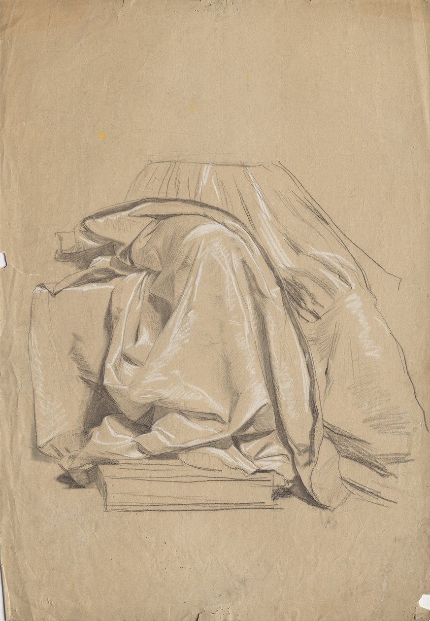 Draperiestudie av Franz von Matsch