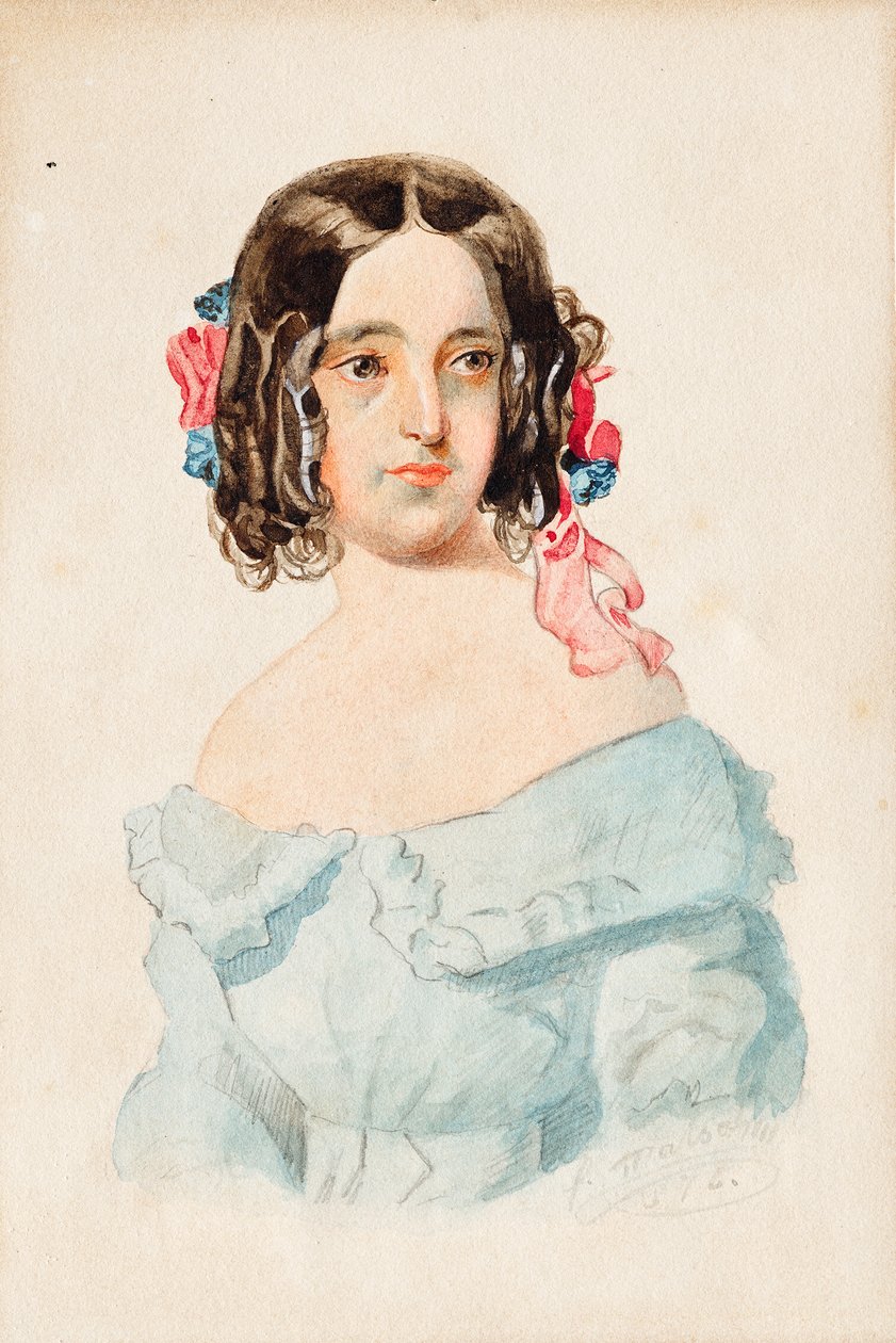 jenteportrett av Franz von Matsch
