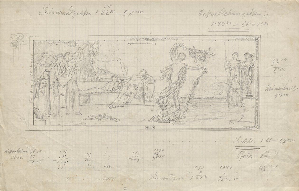 Danser på en gammel gresk teaterscene av Franz von Matsch