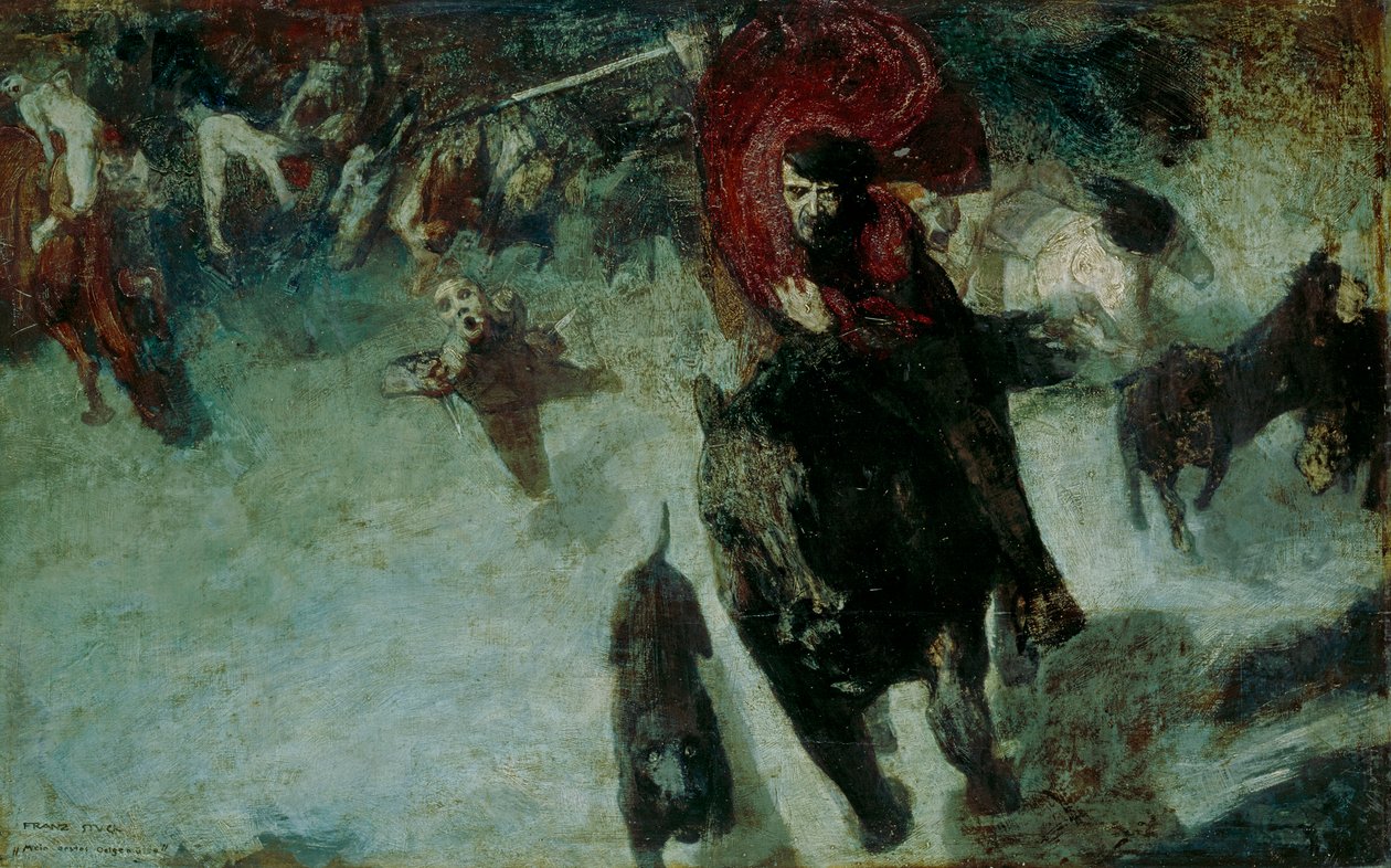 Vânătoarea sălbatică norvegiană av Franz von Stuck