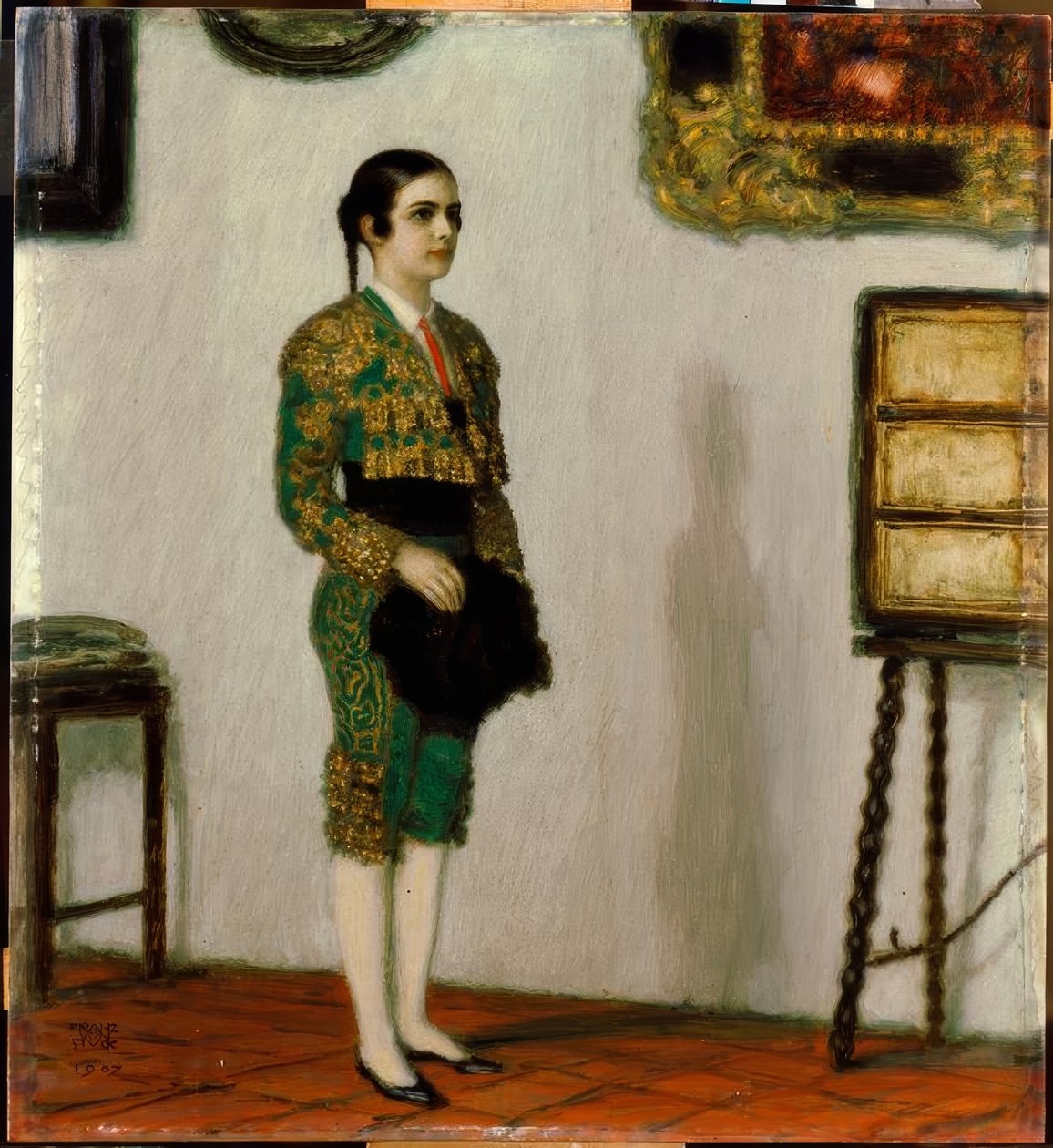 Franz von. Fast, Mary som en torero av Franz von Stuck