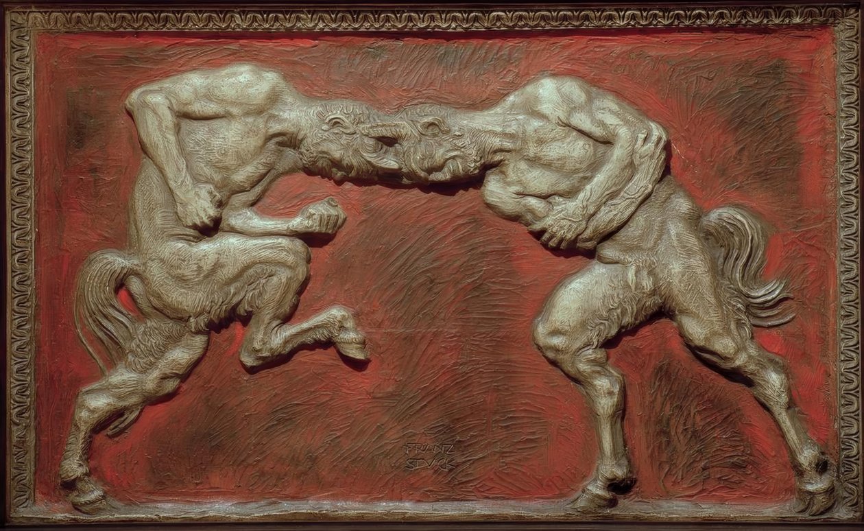 Kamp mot fauner av Franz von Stuck