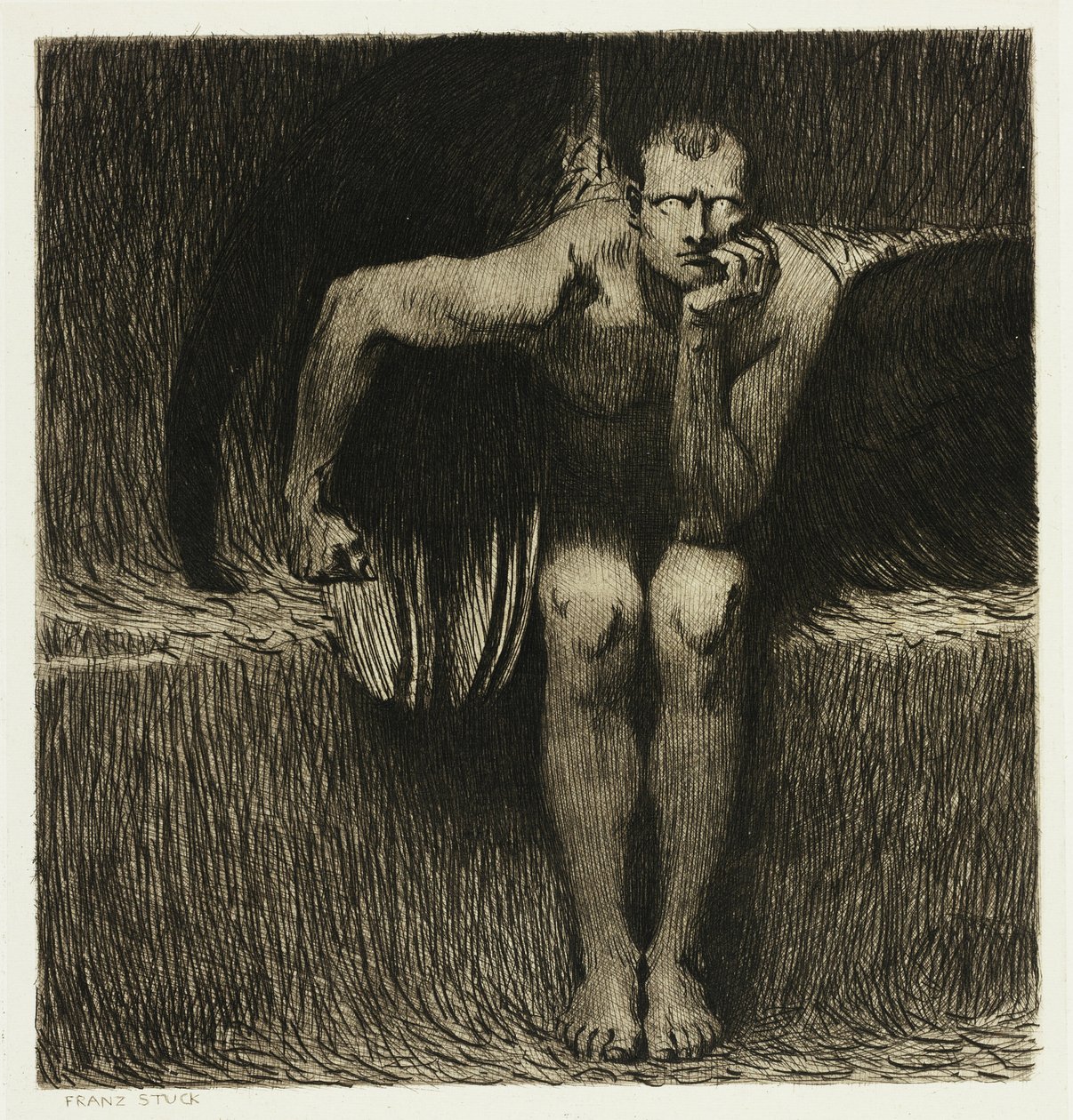 Lucifer av Franz von Stuck