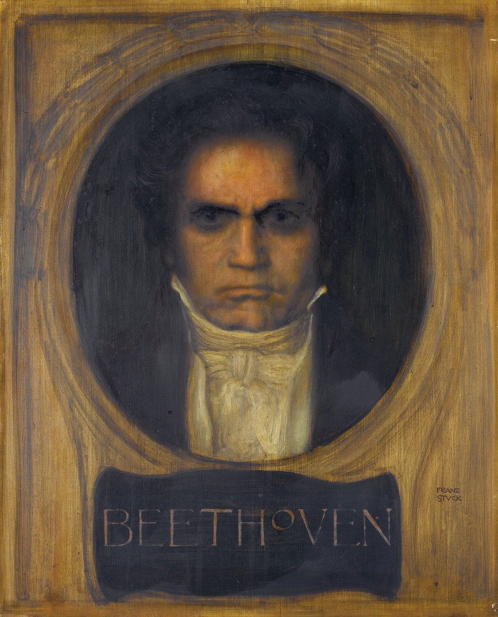 Portrett av Ludwig van Beethoven av Franz von Stuck